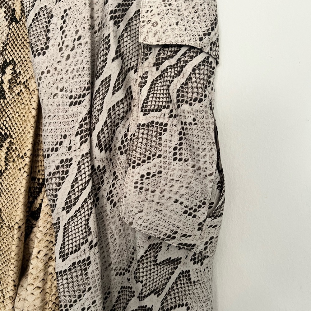 Zara Patchwork Snake Pants - image 5